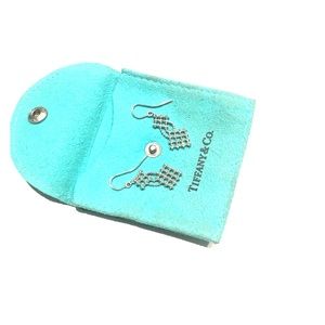 Tiffany & Co. Silver Mesh Dangle Earrings